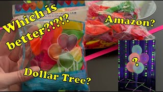 Glow uv blacklight Party Centerpiece | Dollar tree vs Amazon balloons UV black light Glow uv blacklight Party Centerpiece | Dollar tree vs Amazon balloons UV black light