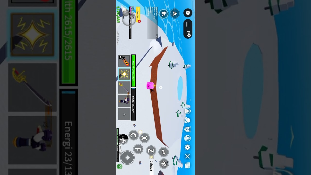 Aku main blox fruit kali ini