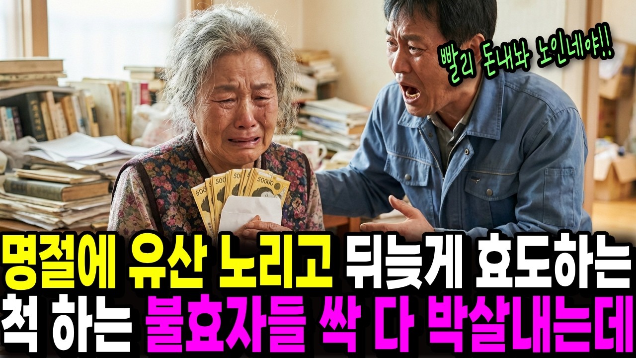 명절에 유산 노리고 뒤늦게 효도하는불효자들 싹 다 박살내버리는데ㅣ시니어사연ㅣ오디오북ㅣ사연라디오ㅣ노후사연ㅣ 감동사연ㅣ사이다 참교육