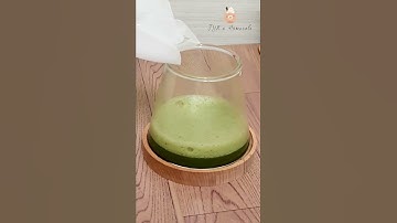 Making iced matcha latte::Super simple and easy