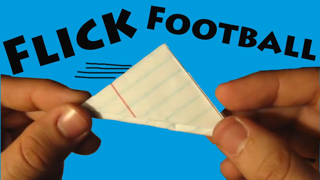 How to Make a Paper Flick Football - Origami - YouTube