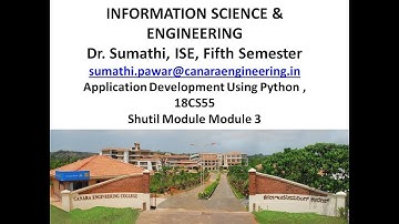 VTU PYTHON18CS55 M3 L5 Shutil Module