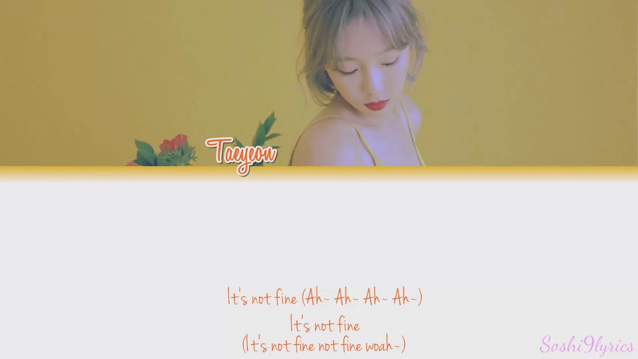 FINE - Taeyeon 태연 - Male Instrumental with lyrics (higher tone)
