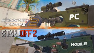 🔥Standoff 2 VS Counter strike 2🔥 Comparison of weapons and their sounds💥