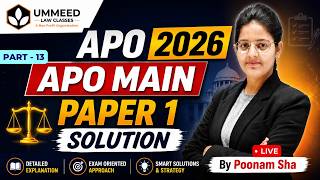 RPSC APO 2026 | Main Paper 1 Solution | Part 13 | Answer Writing by Poonam Sha