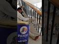 how to apply enamel paint for metal Indigo epoxy enamel paint #coatingsystem #enamelpaint #shorts