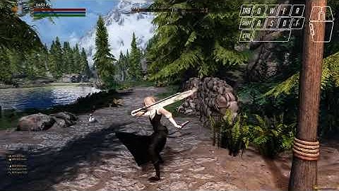 SKYRIM Dual Wield Random Animation - skysa / 스카이림 쌍수 랜덤 모션