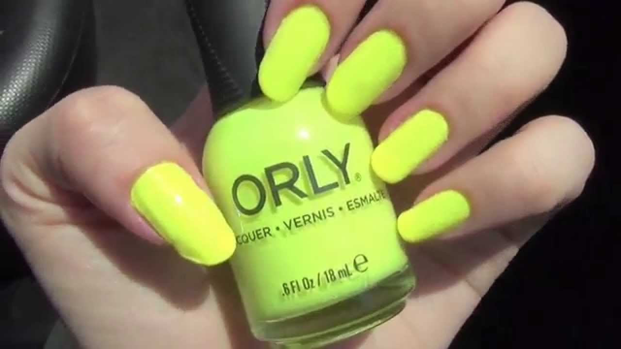 Orly 'Glowstick' Neon Nail Polish - YouTube