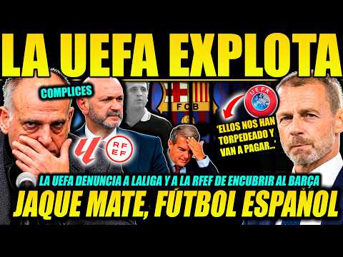 UEFA EXPLODES: ACCUSES LA LIGA AND RFEF OF HELPING BARÇA IN THE NEGREIRA CASE! PROMISES ACTION