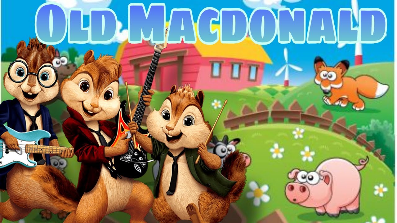 Old macdonald had a farm chipmunk version |  fun kiddo production