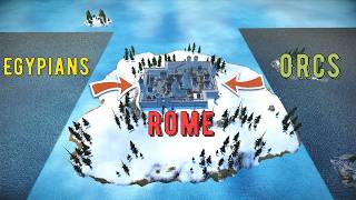 Isengard Orcs Vs Roman Generals Vs Egyptian Warriors - UEBS 2
