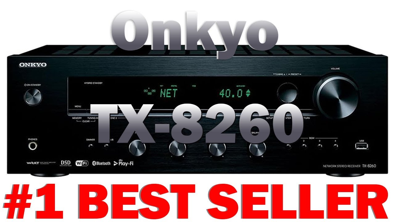ONKYO NETWORK RECEVER コンポ Onkyo TX-8260 2 Channel Network Stereo Receiver, black - YouTube