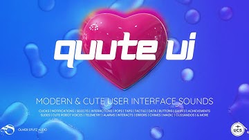 Quute UI - Modern & Cute User Interface Sound Effects (Demo)