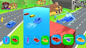 Shape-Shifting - Gameplay Walkthrough Part 01 - Level 21-25 (Android/iOS)