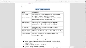 Naming convention in Java