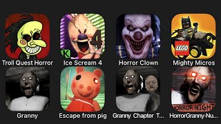 Troll Quest Horror, Ice Scream 4, Horror Clown, Mighty Micros, Granny, Escape From Pig... screenshot 5
