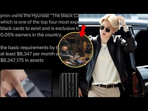Not an Ordinary Card! 🖤 Jimin BTS Owns a Hyundai Black Card