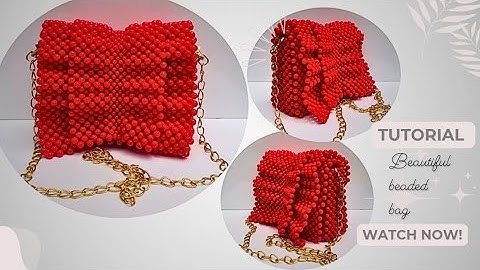 BEST handmade BEADED BAG design//DIY Beaded Bag//DIY Tutorials