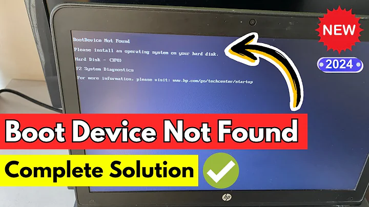 Fix- Boot Device Not Found Hard Disk 3F0 Error in HP Laptop/PC - (Complete solution)