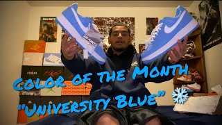 Unboxing: Nike Air Force 1 “Color of the Month” (University Blue)