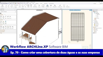 Workflow ARCHLine.XP Software BIM - Ep. 70 - Como Criar uma Cobertura de Duas Águas no ARCHLine.XP