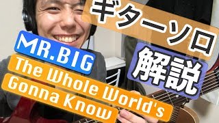 Download Lagu 【ギター解説】MR.BIG - The Whole World's Gonna Knowのギターソロを解説しました MP3