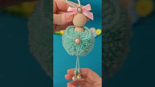 Yarn Doll Making 🥰 DIY Pom Pom Doll