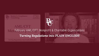 February AML/CFT: Nonprofit & Charitable Organizations