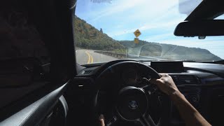chill mountain run (catless f80 m3 pov drive asmr)