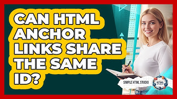 Can HTML Anchor Links Share The Same ID?