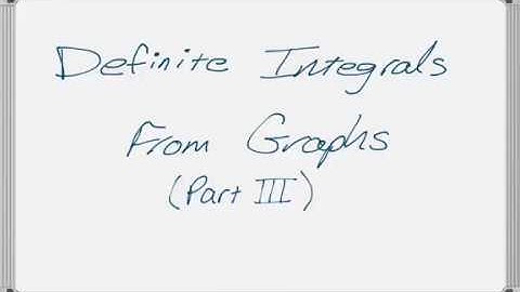 Definite Integrals from Graphs (Part 3 of 3) - Absolute Value