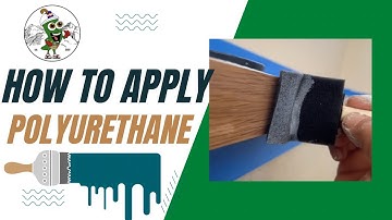 How To Apply Water Based Polyurethane #woodfinish #handyman #homemaintenance #howto #diy
