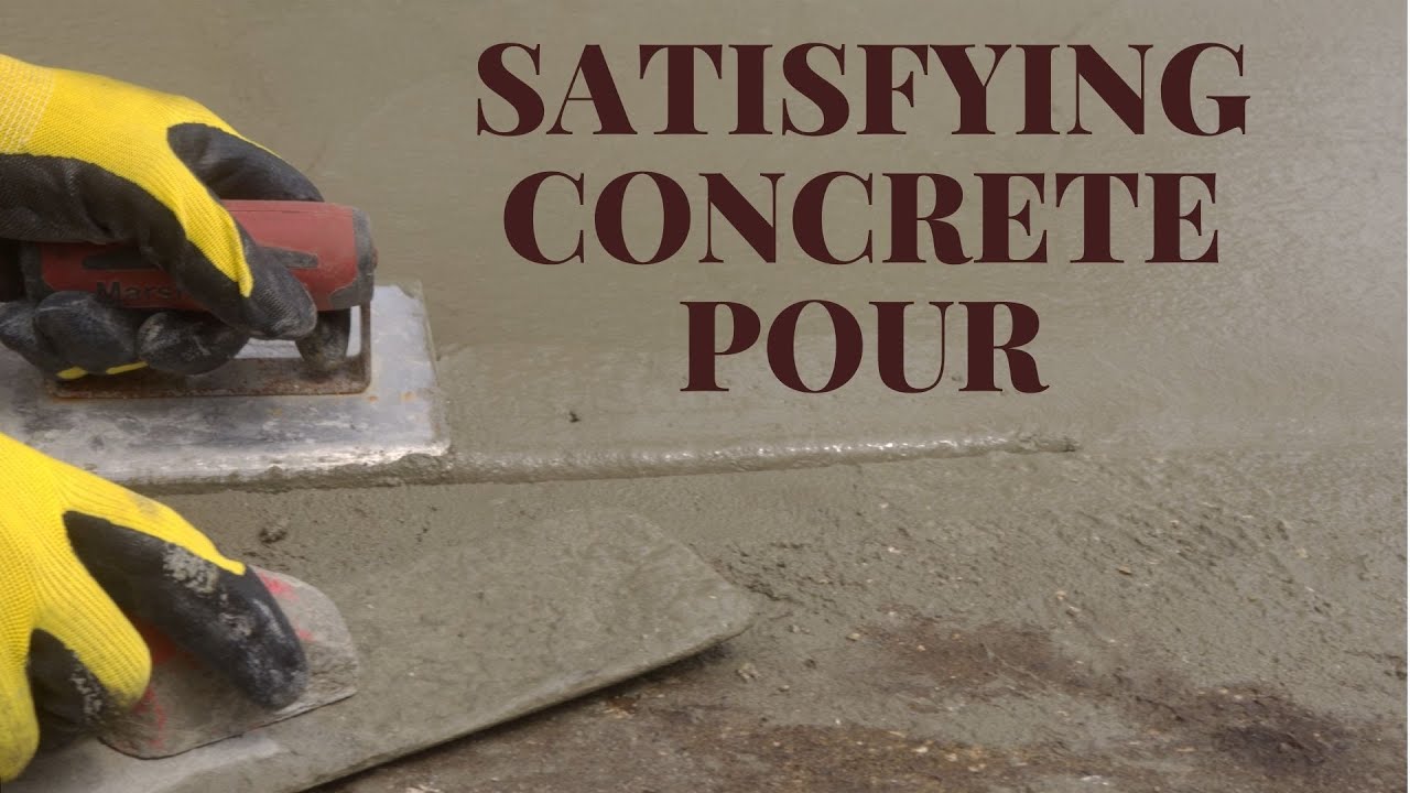 Satisfying Concrete Sidewalk Pour And Repair #satisfying #concrete #concreterepair