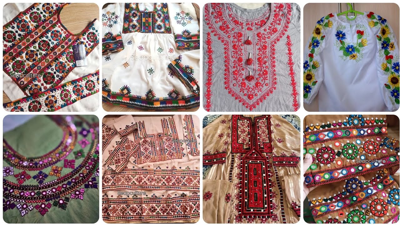 Handmade Sindhi embroidery design for women _ خواتین کے لیے ہاتھ سے بنی سندھی کڑھائی کا ڈیزائن