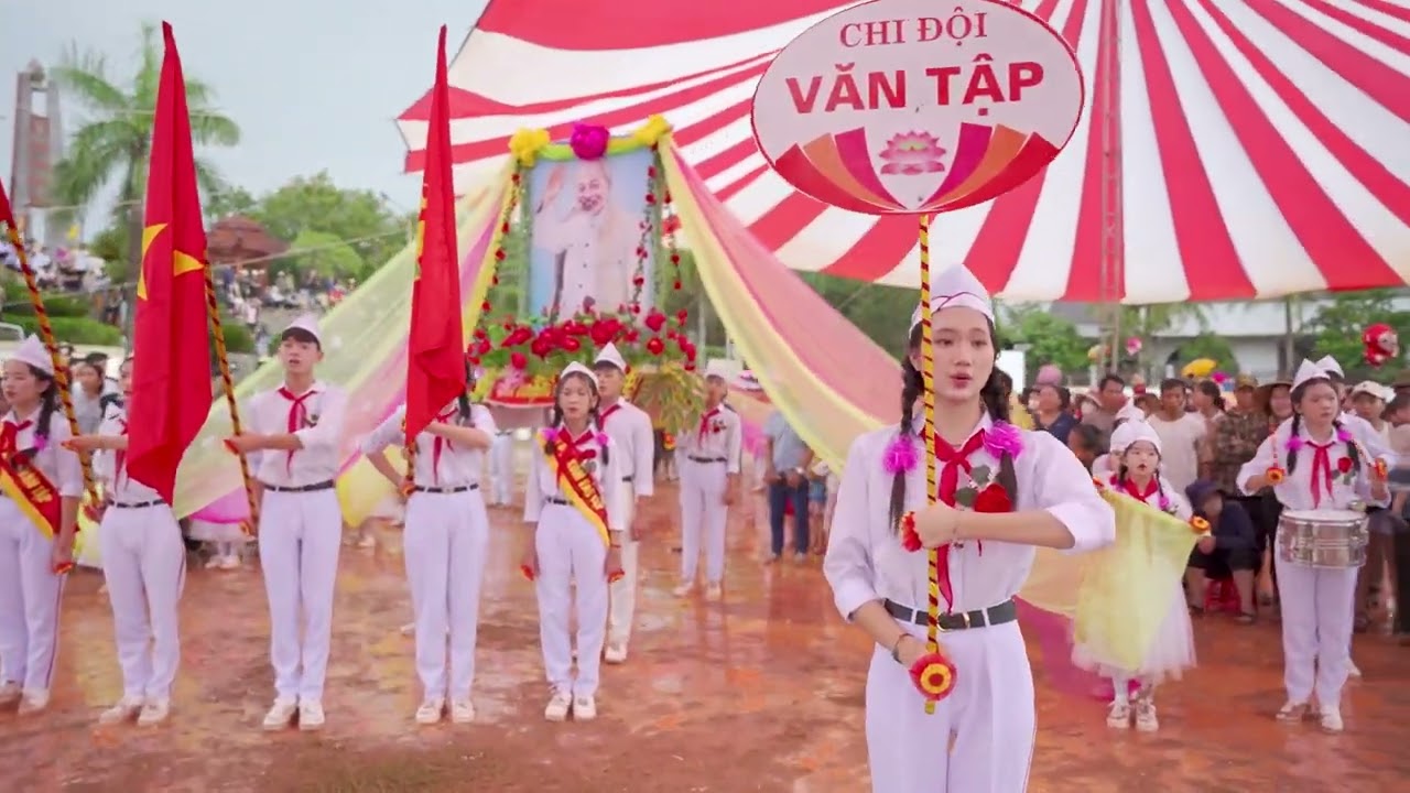 giao lưu nghi thức đội và màn sáng tạo đầy nước mắt của Liên đội xóm Văn Tập NGHỆ AN  2025