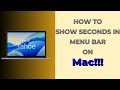macOS Tahoe 26: How to Show Seconds in Menu Bar on Mac