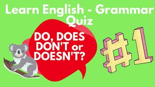 English Grammar Quiz | Do does| Can you pass this test?