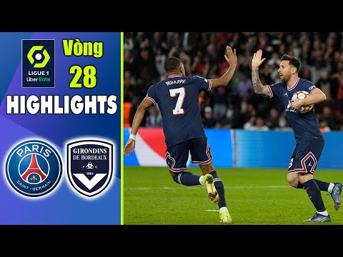 HIGHLIGHTS PSG - BORDEAUX: MESSI KIẾN TẠO, MBAPPE VÀ NEYMAR TRÚT GIẬN LÊN ĐỘI KHÁCH | V28 LIGUE 1