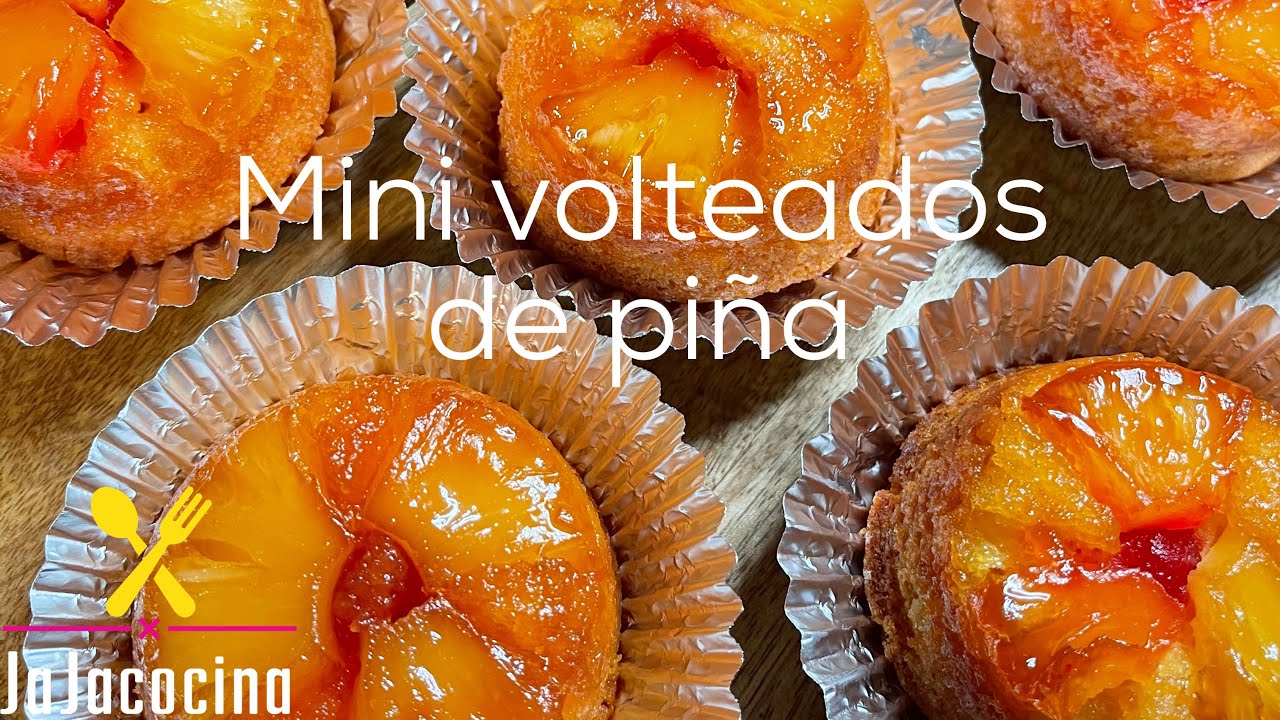 MINI VOLTEADOS DE PIÑA PARA MESA DE POSTRES O NEGOCIO