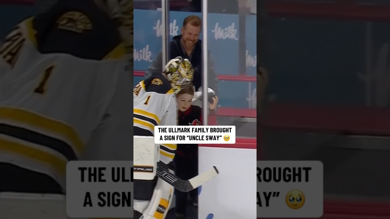 Linus Ullmark’s Son Came To See “Uncle Sway” ❤️