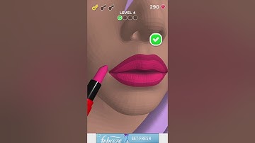 Lip Art 3D LVL 1-5 GAMEPLAY WALKTHROUGH  ANDROID
