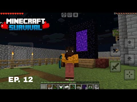 I Build NETHER PORTAL In Minecraft Survival✨🔥 II Minecraft Survival Series Ep - 12