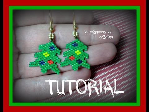 Orecchini Pendenti Di Natale A Forma Di Albero E Stella - Dangle Rosso E Verde Con Perline, Gioielli Regalo Per Le Feste - 2