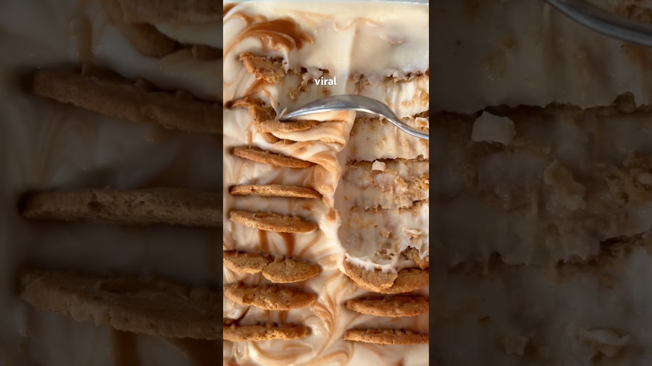 Try the viral yogurt cheesecake with melted cookie butter!