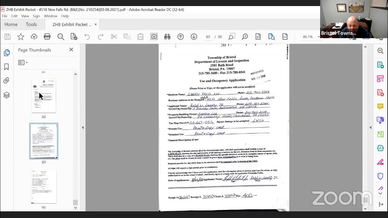 Bristol Township Zoning Hearing Board Meeting March 8, 2021 YouTube