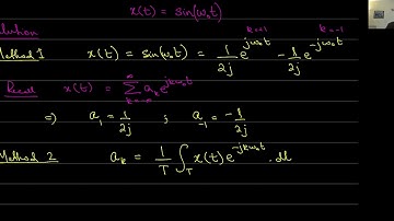 2. Continuous Time Fourier Series: Example 1
