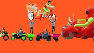 Toy Tractor And Bike Toy Video 130624