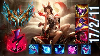 TOP 1 CHALLENGER Guides How to Play AHRI MID &amp; Carry + Best Build/Runes Season 15 Patch 25.06