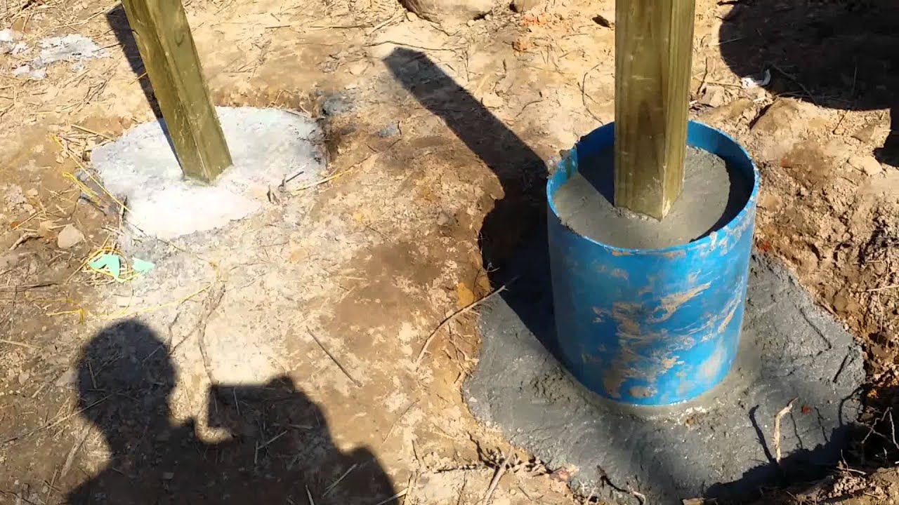 Putting Concrete Above Ground Level YouTube