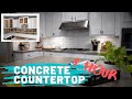 How to make a Concrete Counter Top in 1 hour TIPS AND TRICKS